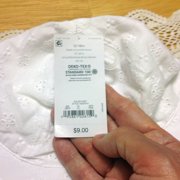 Cotton Baby's sun cap, just one you made by Carter's 12-18 month - Picture 3 of 5